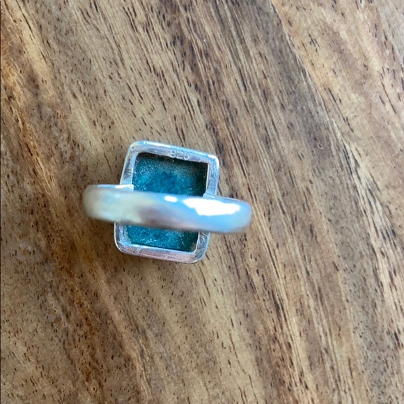 Chrysocolla Sterling Silver Ring 5! - Picture 6 of 13